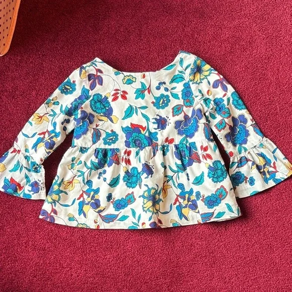 Janie and Jack Kids Floral and Striped Shirt Set - Picture 6 of 9